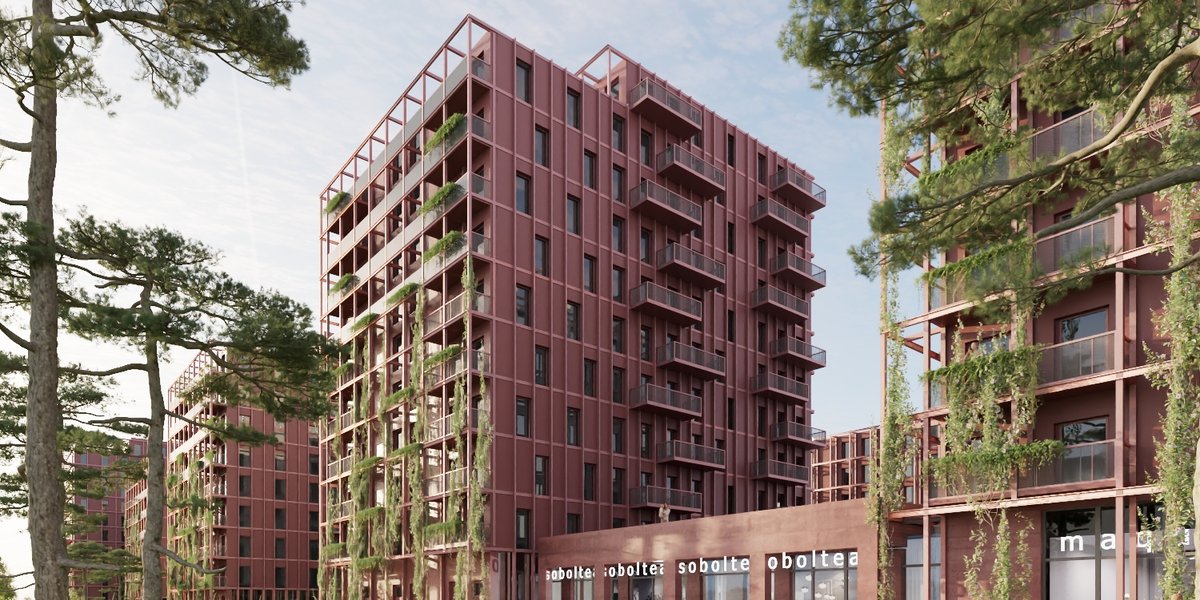 Visualisierung Britzer Damm / RIAS, Ansicht Ostfassade